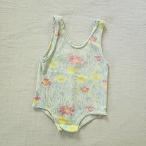 Vintage Floral Swimsuit 12-24 months